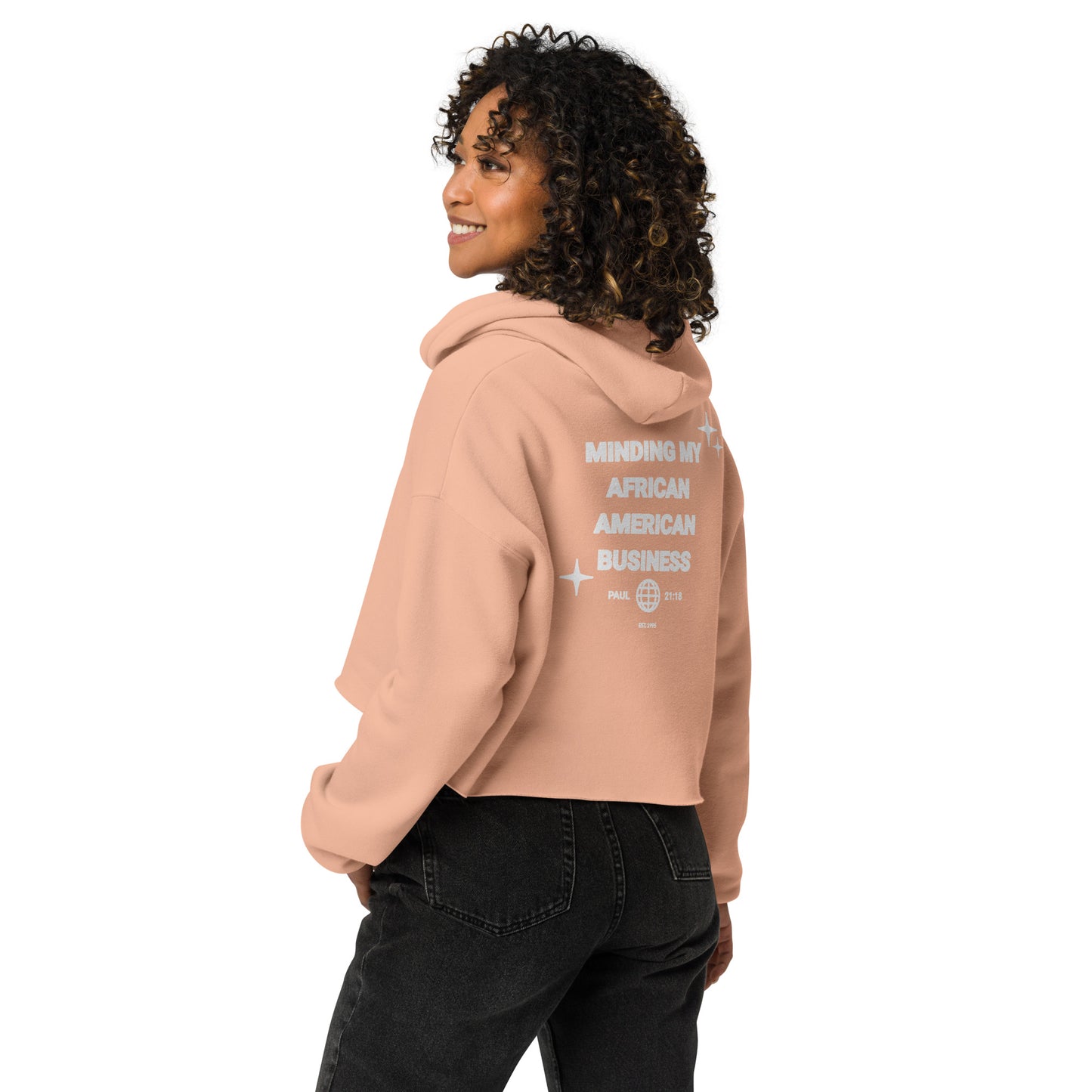 Women's Cropped Cotton Hoodie